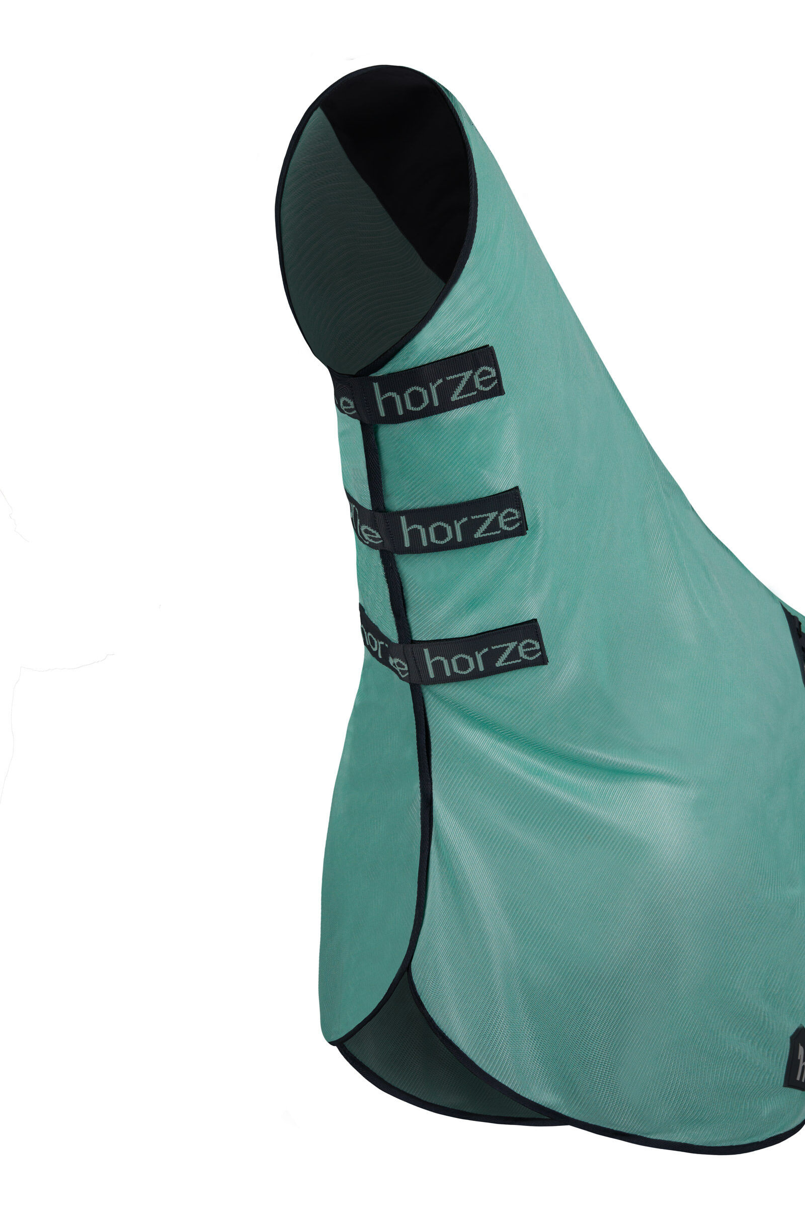 Vliegendeken voor paardrijden Horze Paso Fino met afneembare halsbedekking en UV-bescherming Titaan grijs