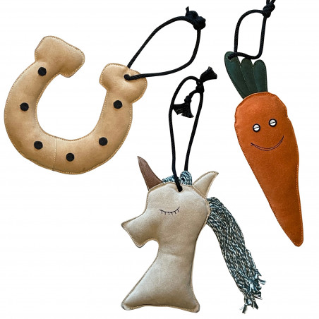 Speelgoed voor paarden van leer Canter