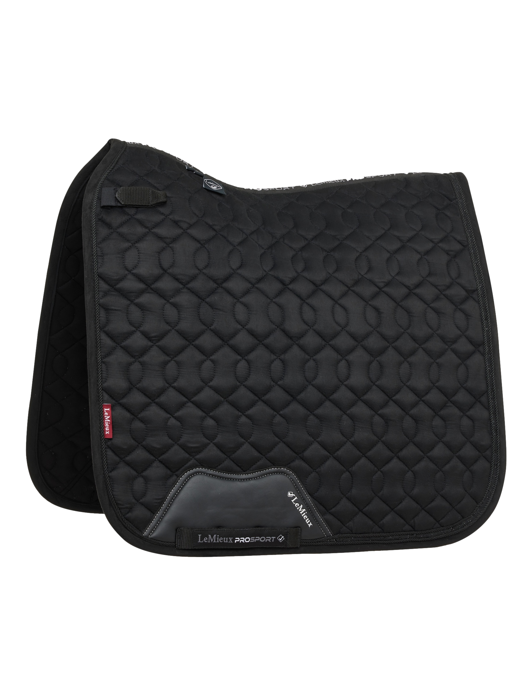 LeMieux Crystal Suede Dressuur Zadeldek Zwart LeMieux Crystal Suede Dressuur Zadeldek Zwart