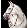 Bridon Horseware Micklem 2 Competition met rubberen teugels - Donker Havana