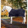 Polar fleece deken Horseware met reliëf Jersey - HW-print marineblauw