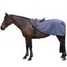 Polar Fleece Dekje Met Brandenburg Canter - Marineblauw