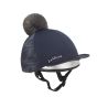 LeMieux Mini Reflective Hat Silk - Marineblauw