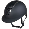 Glamour Shield Helm HKM - Zwart / zilverkleurig