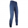 Zomerbroek Denim Easy 3/4 siliconen HKM - Spijkerblauw