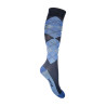 Sokken Check Classico HKM - Donkerblauw / middengroen oud model