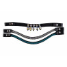 Frontale Hobby Horsing set van 3 HKM - Blauw / zilverkleurig
