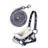 Halster en leadrope Hobby Horsing HKM - Marineblauw sterren