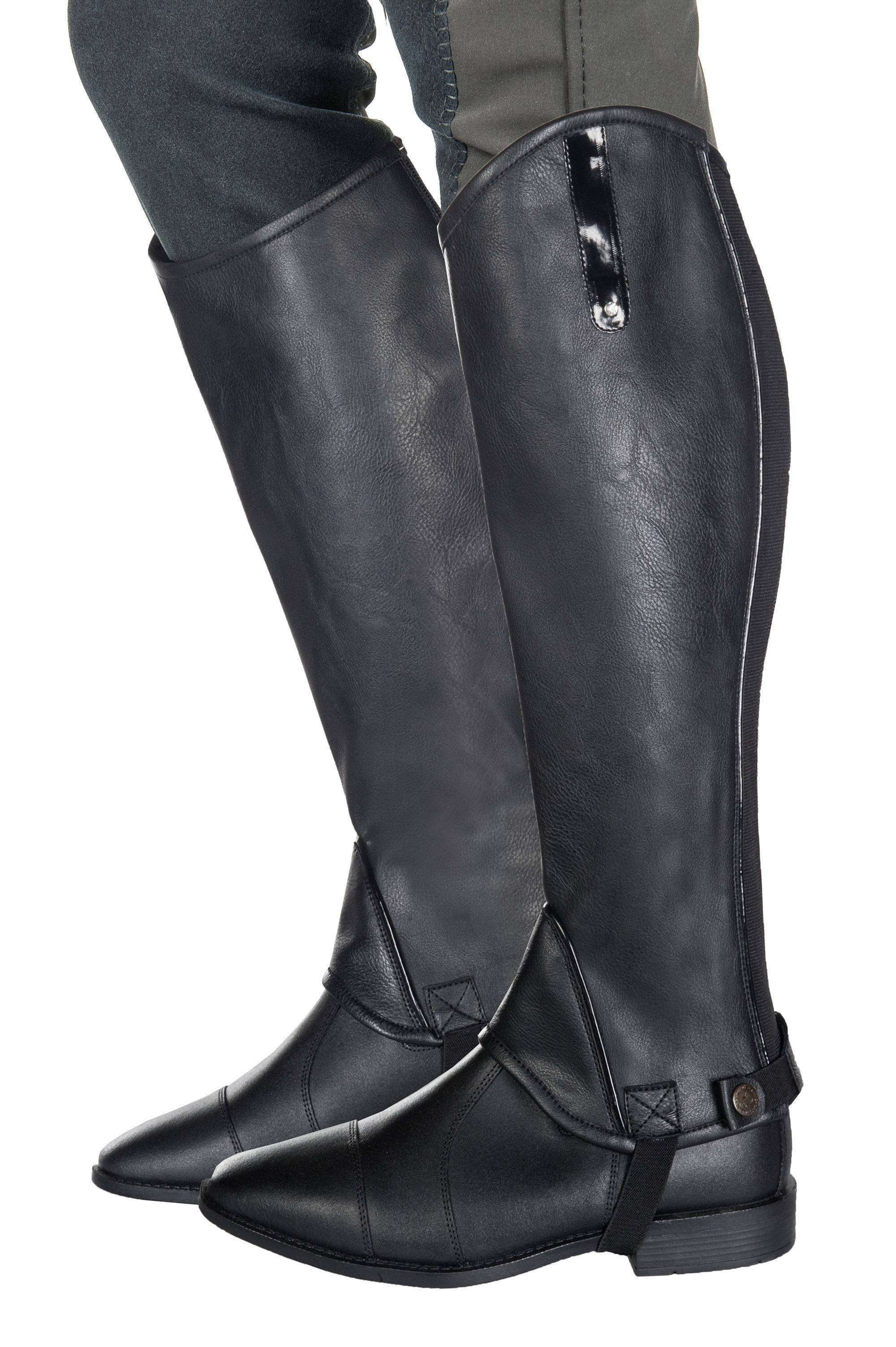 Mini Chaps Elastisch HKM Zwart