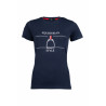 T-shirt Paardensportstijl HKM - Donkerblauw
