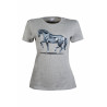 T-shirt Grafisch Paard HKM - Lichtgrijs / gemêleerd