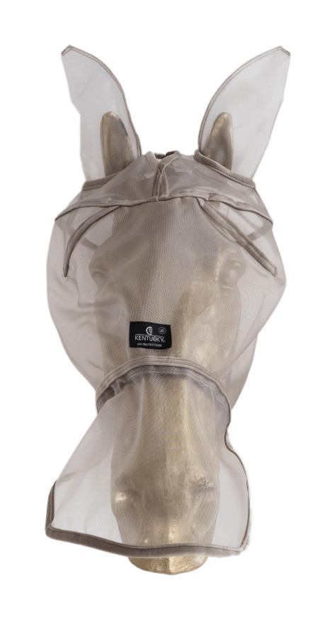 Masque anti-mouches Classic avec oreilles et couvre-nez Kentucky Beige Masque anti-mouches Classic avec oreilles et couvre-nez Kentucky Beige