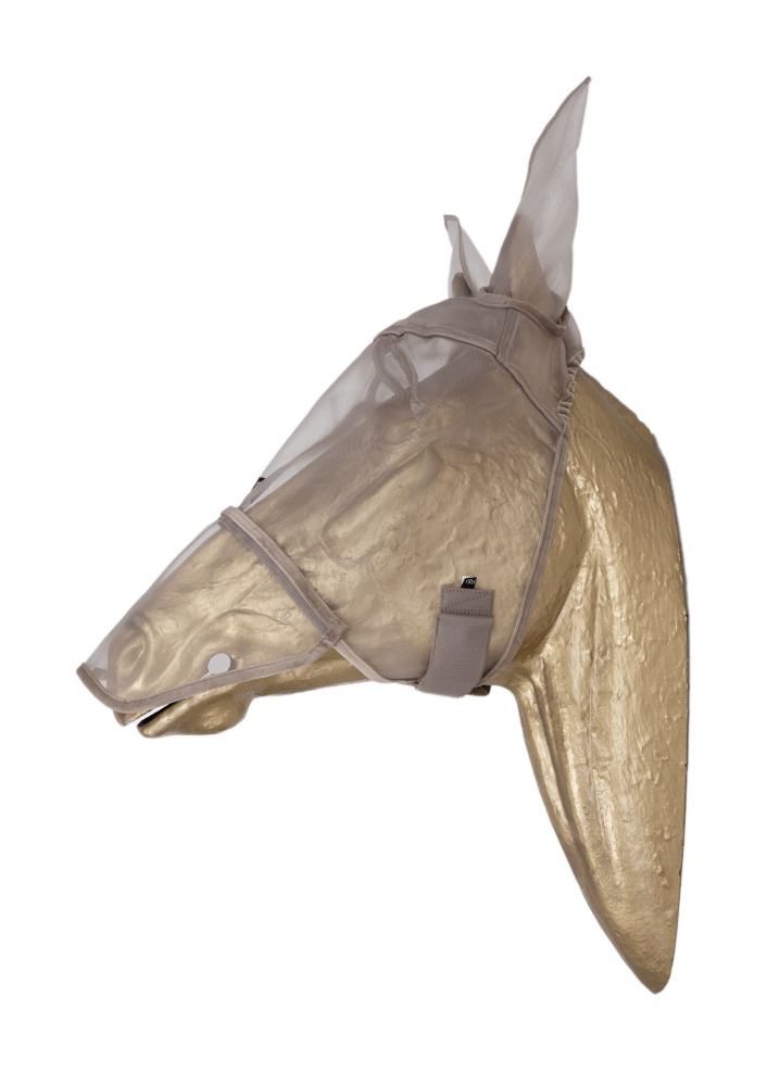 Masque anti-mouches Classic avec oreilles et couvre-nez Kentucky Beige Masque anti-mouches Classic avec oreilles et couvre-nez Kentucky Beige