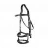 Bridon Dubbele Neusriem US Collectie by Dy'on - Zwart