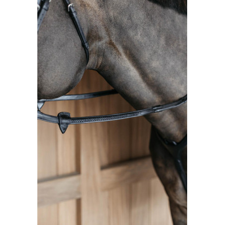 Rubberen teugels 1/2 met 7 stoppers en gevlochten afwerking Dy'on