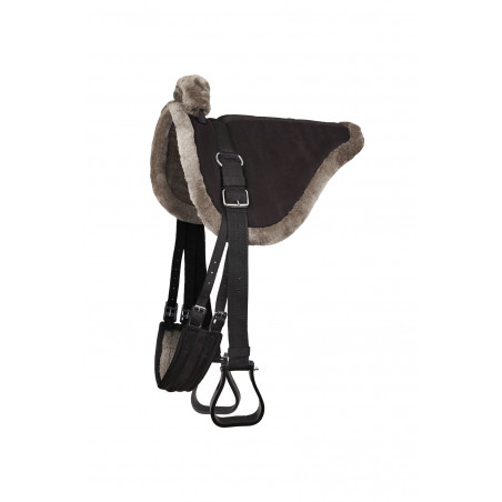Zadelkleed voor bareback rijden PU Suede Horze