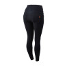 Paardrijbroek met hoge taille Tara siliconen full grip dames Horze - Zwart