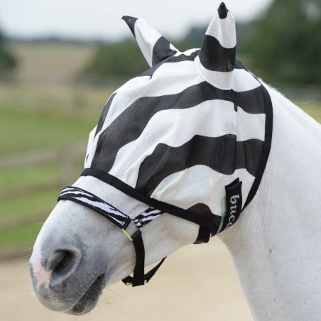 Bucas Buzz-Off Zebra vliegenmasker