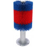 Borstel op paal HAPPYCOW Kerbl - Rood / blauw