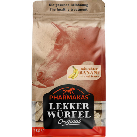 Bananensnoepjes voor paarden Pharmakas