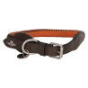 Halsband voor hond HV Polo Franka Rope - Bruin / oranje