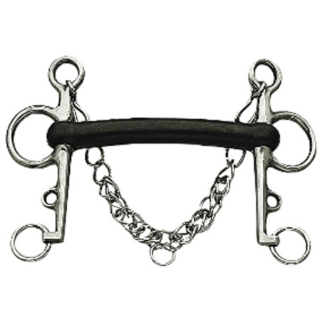 Pelham mors van hard rubber Mullen Korsteel