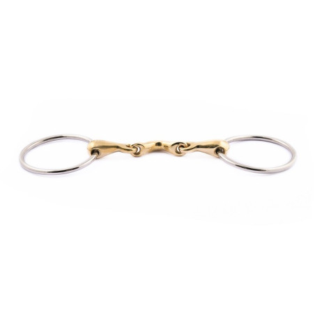 Bit 2 ringen 70 mm Jump'In dubbel gebroken met tongvrijheid