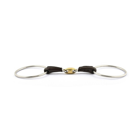 Mors Jump'In grote ringen dubbel gebroken bedekt met leer