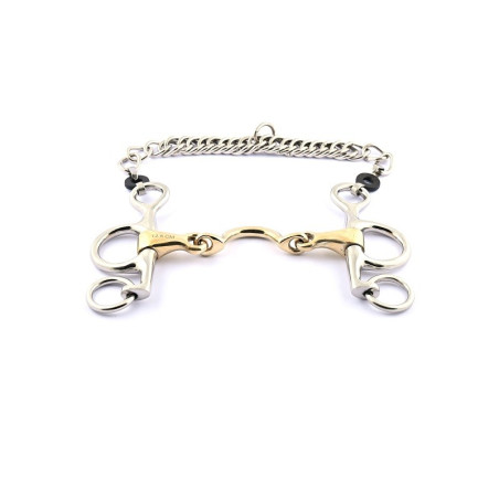 Pelham bit Jump'In kleine takken dubbele breuk tongvrijheid