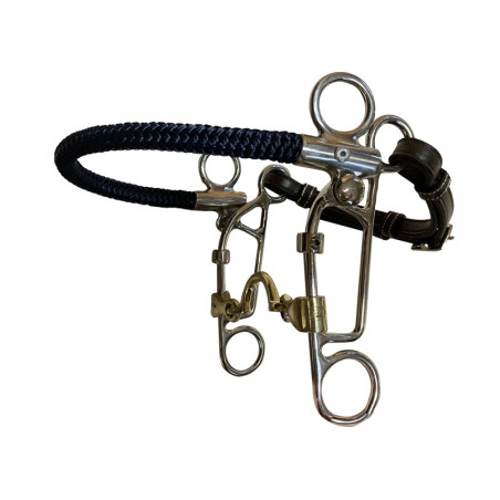 Bit Mors Tandem Jump'In dubbel gebroken met tonguitsparing