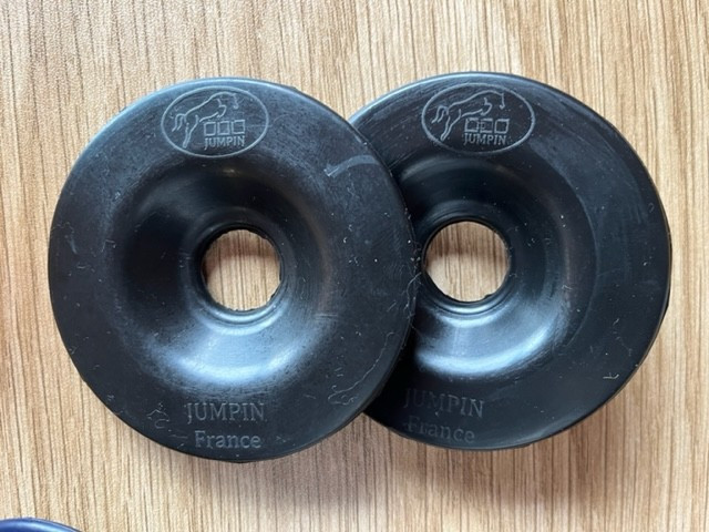 Rondelles de Mors caoutchouc Jump'In naturel