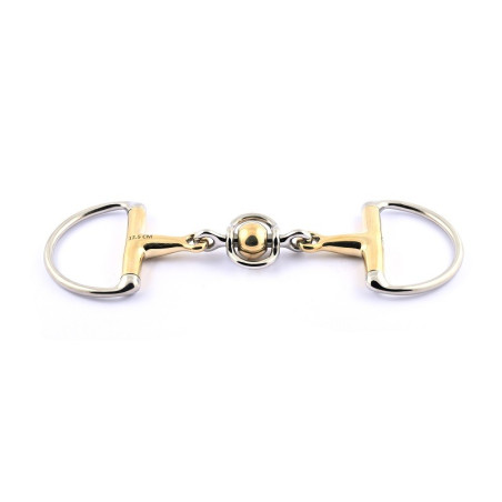 Olijftrensho Jump'In dubbelgebroken roestvrij staal en bol van german silver