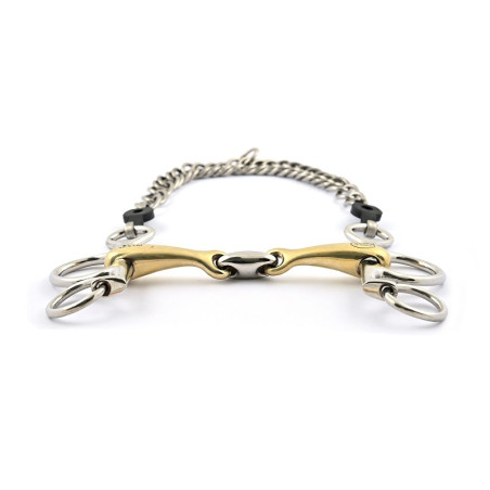 Pelham Mors Jump'In kleine takken dubbel gebroken vastgezet