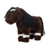Pluche Veulen HKM Knuffel Pony - Donkerbruin