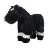 Pluche Veulen HKM Knuffel Pony - Zwart