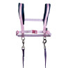 Harnas HKM Funny Horses Hearts - Roze / donkerblauw