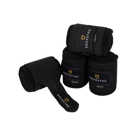 Ademende werkbandages van fleece en elastiek per 4 Equestro