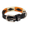 Leren hondenhalsband Polo N Equestro - Zwart