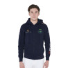 Heren hoodie met meerdere logo's Equestro - Marine