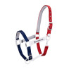 Nylon halster Flaggy Equestro - Marine / wit / rood