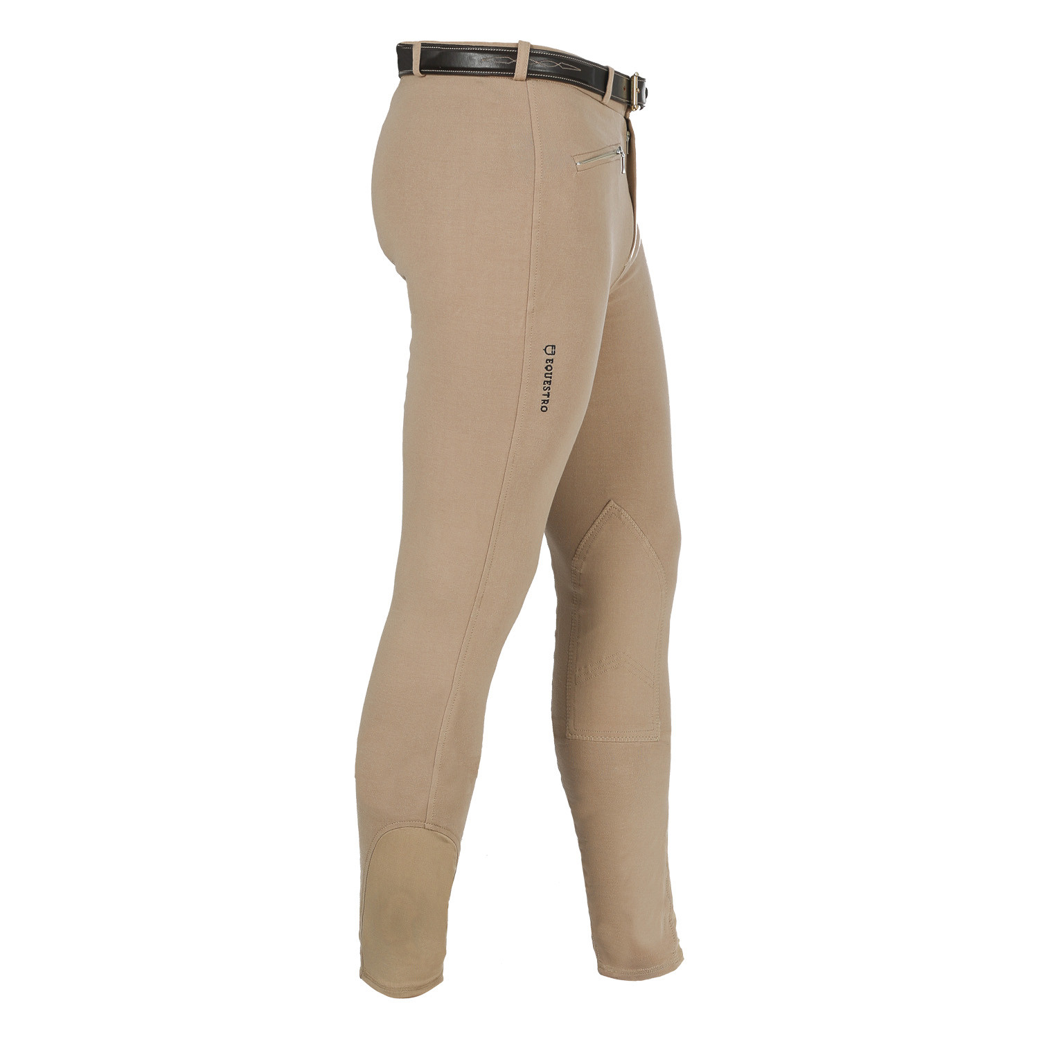 Pantalon homme Urano en coton stretch Equestro Beige Pantalon homme Urano en coton stretch Equestro Beige