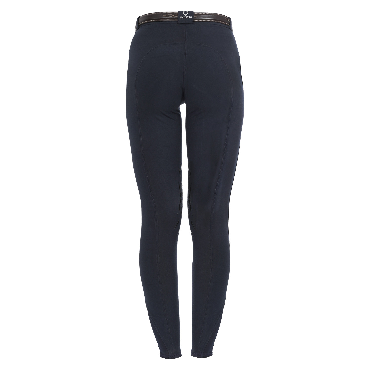 Damesbroek Selene met kniestukken in stretchkatoen Equestro Wit Damesbroek Selene met kniestukken in stretchkatoen Equestro Wit