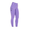 Dameslegging met volledige grip Classic Equestro - Violette dahlia