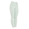 Dameslegging met volledige grip Classic Equestro - Lichtgroen