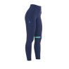 Strakke legging van stretch technisch materiaal dames Kao Light Equestro - Marine / smaragdgroen