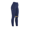 Strakke legging van stretch technisch materiaal dames Kao Light Equestro - Marine / geel