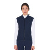 Getailleerd vest van technische stof dames Equestro - Marineblazer