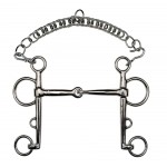 Pelham bit gebroken vernikkeld staal Feeling