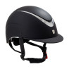 Unisex helm met glanzend frame Galaxy Equestro - Zwart / glanzend zilver