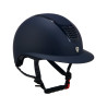 Ultralichte helm van stevig mat kunststof met brede vizier (3 vullingen) Eclipse Equestro - Marine / marine